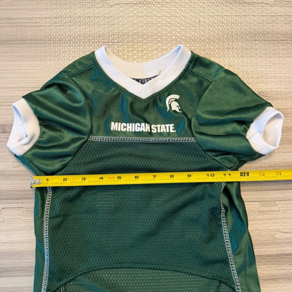 Pets First Michigan State Spartans Pet Jersey Dog XL (Runs Small) Green Mesh